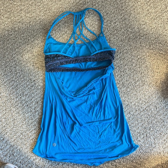 Lululemon Blue Built in Bra Tank top - Picture 2 of 3